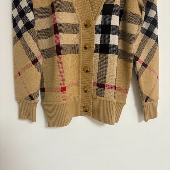 Burberry Vintage Check Wool Blend Cardigan - Picture 11 of 15